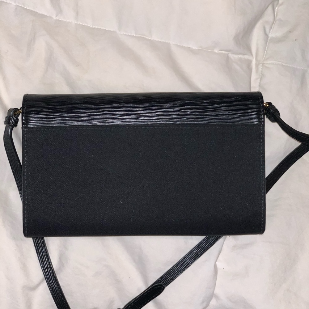 Prada black wallet on strap saffiano/nylon - Picture 5 of 7